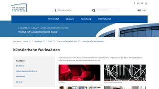 
                            3. Künstlerische Werkstätten — Carl von Ossietzky Universität Oldenburg