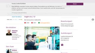 
                            8. Kunststofftechnologe/-login EFZ Sonova AG, Stäfa - Yousty