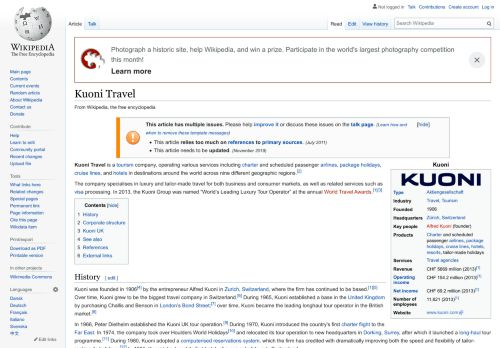 
                            6. Kuoni Travel - Wikipedia