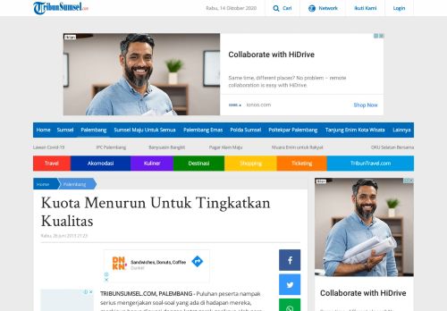 
                            9. Kuota Menurun Untuk Tingkatkan Kualitas - Tribun Sumsel