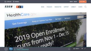 
                            10. KUOW - ACA Sign-Ups Have Lagged For 2019. But What Does That ...