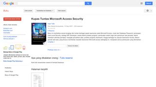 
                            4. Kupas Tuntas Microsoft Access Security - Hasil Google Books