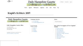 
                            12. Kupid's Kritters 2019 - Daily Hampshire Gazette