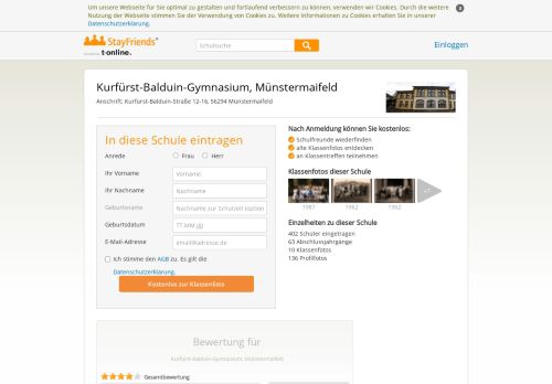 
                            12. Kurfürst-Balduin-Gymnasium, Münstermaifeld - StayFriends