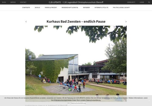 
                            13. Kurhaus Bad Zwesten - endlich Pause - CJD-UPDATE