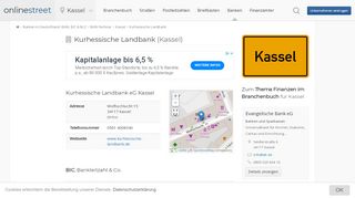 
                            12. Kurhessische Landbank in Kassel: BIC für Bankleitzahl 52060208