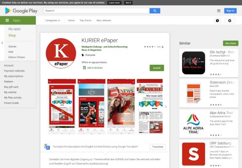 
                            8. KURIER – Apps bei Google Play