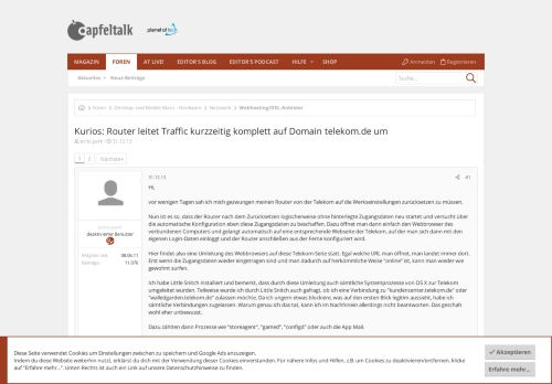 
                            4. Kurios: Router leitet Traffic kurzzeitig komplett auf Domain ...