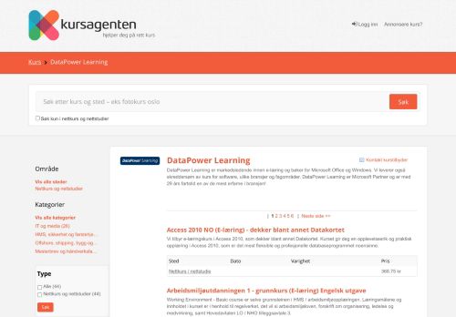 
                            8. Kurs fra DataPower Learning | Kursagenten