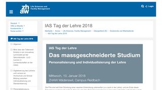 
                            6. Kurs: IAS Tag der Lehre 2018, Abschnitt: Blick über den Tellerrand ...