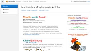 
                            13. Kurs: Multimedia - Moodle meets Antolin - Moodletreff