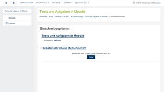 
                            7. Kurs: Tests und Aufgaben in Moodle