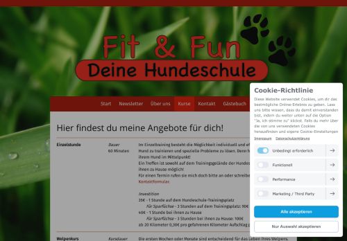 
                            3. Kurse - Deine Hundeschule - Hundeschule Fit & Fun