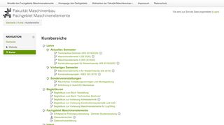 
                            4. Kurse - Moodle des Fachgebiets Maschinenelemente