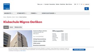 
                            5. Kurse und Weiterbildungen in Zürich Oerlikon - Klubschule Migros