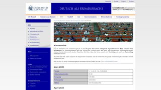 
                            9. Kurstermine - Deutsch als Fremdsprache Universität Mannheim