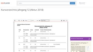 
                            8. Kursverzeichnis Jahrgang 12 (Abitur 2018) - PDF