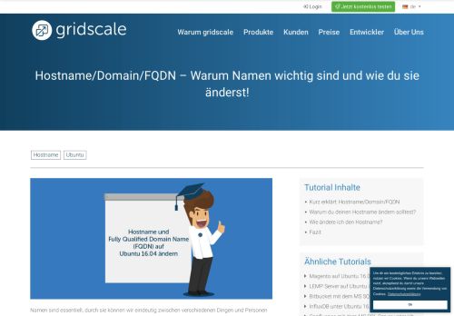 
                            5. Kurz erklärt: Hostname/Domain/FQDN - gridscale