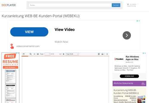 
                            8. Kurzanleitung WEB-BE-Kunden-Portal (WEBEKU) - PDF