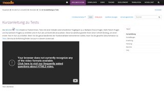 
                            3. Kurzanleitung zu Tests – MoodleDocs