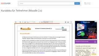 
                            12. Kurzdoku für Teilnehmer (Moodle 2.x) - PDF - DocPlayer.org