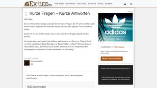 
                            6. Kurze Fragen - Kurze Antworten | Path of Exile Forum - Exiled.eu