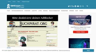 
                            1. Kurzmeldung: Buchpirat.org wieder online - Tarnkappe.info