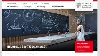 
                            13. Kurzmeldungen-Archiv der TU Darmstadt – Technische Universität ...