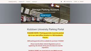 
                            8. Kutztown University Parking Portal: Public Safety and Police Services