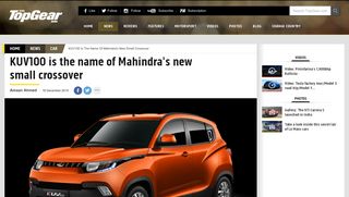 
                            6. KUV100 is the name of Mahindra's new small crossover - Top Gear