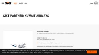 
                            13. Kuwait Airways Car Rental | Earn miles with Sixt rent a car