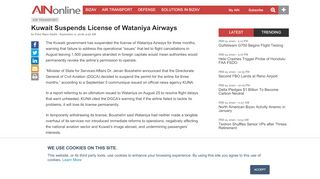 
                            7. Kuwait Suspends License of Wataniya Airways | Air ...
