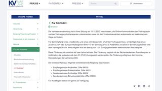 
                            5. KV Connect - KV Connect - Kassenärztliche Vereinigung Saarland