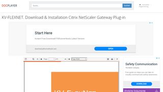
                            9. KV-FLEXNET. Download & Installation Citrix NetScaler Gateway Plug ...