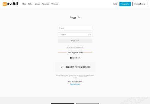 
                            7. kvdbil.se - login | kvdbil.se