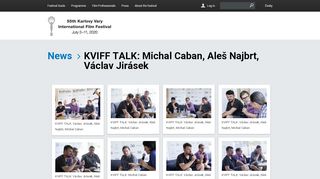
                            12. KVIFF | KVIFF TALK: Michal Caban, Aleš Najbrt, Václav Jirásek