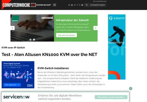 
                            6. KVM-Switch installieren - KVM-over-IP-Switch: Test - Aten Altusen ...