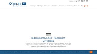 
                            2. KVpro.de GmbH - Krankenversicherungsanalysen mit Durchblick