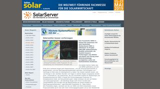 
                            5. KW18 | Solarwetter besser vorhersagen - SolarServer