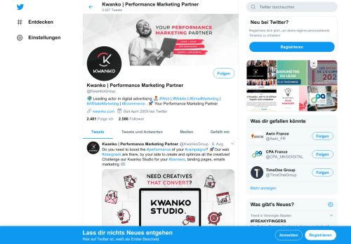
                            9. Kwanko | Performance Marketing Partner (@KwankoGroup) | Twitter