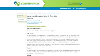 
                            13. Kwantlen Polytechnic University - BCTransferGuide