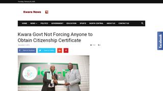 
                            12. Kwara Govt Not Forcing Anyone to Obtain Citizenship Certificate ...