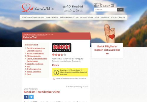 
                            6. Kwick im Test 2019 - Wirklich 100% Kostenlos? - ZU-ZWEIT.de