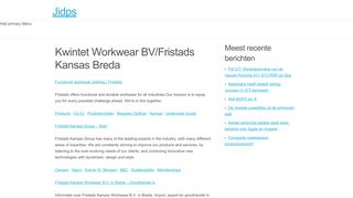 
                            11. Kwintet Workwear BV/Fristads Kansas Breda – Jidps