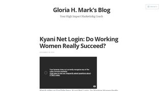 
                            13. Kyani Net Login: Do Working Women Really Succeed? – Gloria H ...