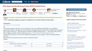 
                            11. KYC Approval Not Working In New EPFO Unified Portal - CiteHR