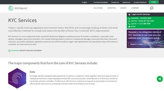 
                            8. KYC Services | IHS Markit