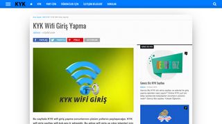 
                            6. KYK Wifi Giriş Yapma Sayfası | KYK