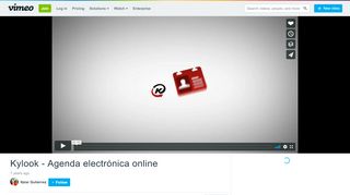 
                            13. Kylook - Agenda electrónica online on Vimeo