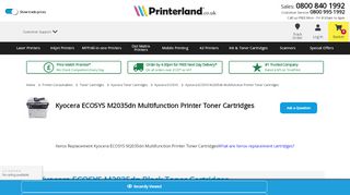 
                            13. Kyocera ECOSYS M2035dn Multifunction Printer Toner Cartridges